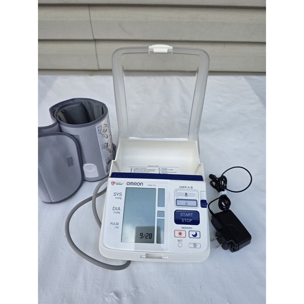 OMRON HEM-775 Digital Blood Pressure Monitor 2-User Memory Tested & Accurate